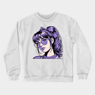 Retro Girl Crewneck Sweatshirt